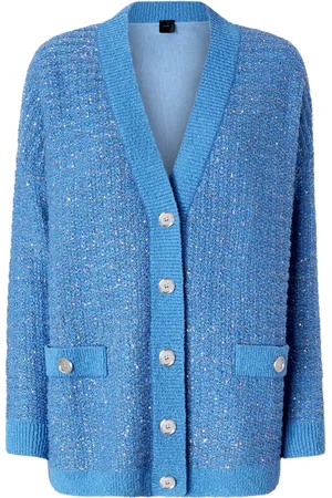 Pinko Cardigan en maille métallisée