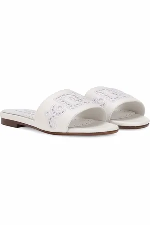 Dolce & Gabbana Claquettes DG Millennials en cuir