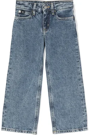 Calvin Klein Jean droit à effet délavé