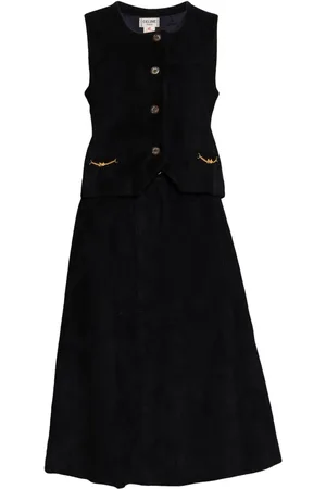 Céline Ensemble haut-jupe en daim