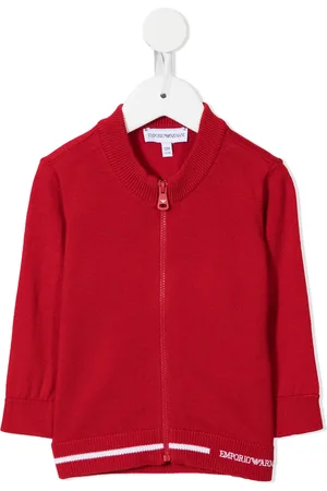 Emporio Armani Cardigan en maille à fermeture zippée
