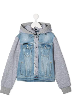 Philipp Plein Veste en denim à motif brodé de sequins