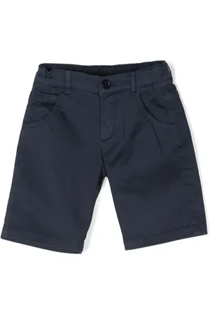 FAY Short en coton à plis marqués