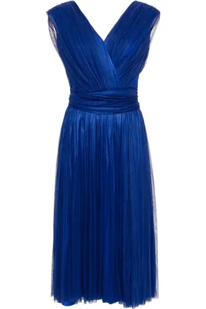 RHEA COSTA Robe mi-longue à design drapé