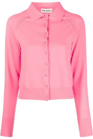 Molly Goddard Cardigan en maille pointelle à coupe crop