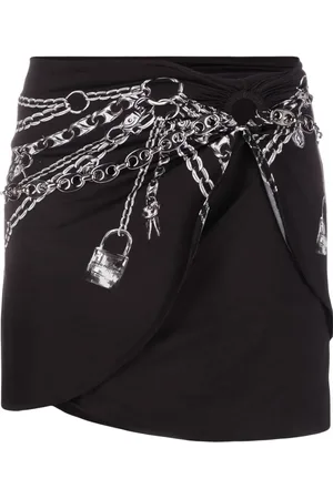 Paco rabanne Jupe mi-longue à imprimé chaîne
