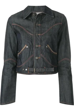 Jean Paul Gaultier Veste crop en jean