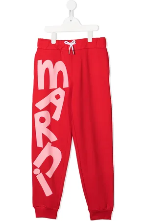 Marni Pantalon de jogging à logo imprimé