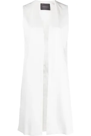 LORENA ANTONIAZZI Manteau sans manches à col v