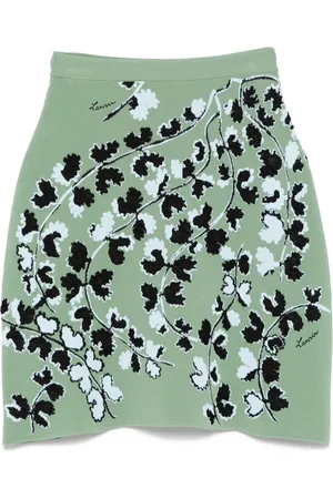 Lanvin Minijupe à fleurs en jacquard