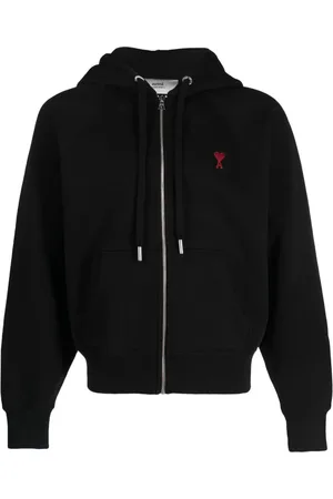 Ami Hoodie zippé à logo brodé