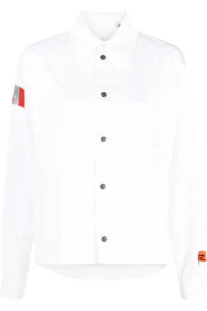 Heron Preston Chemise en coton à patch logo