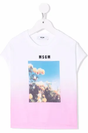 Msgm T-shirt à effet dégradé