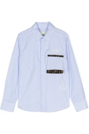 Fendi Chemise à logo brodé