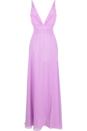BLANCA Robe longue à col v