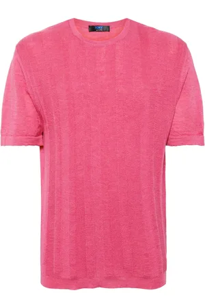 Kiton T-shirt à bord en maille nervurée