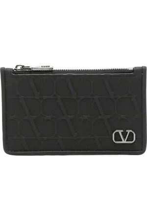 VALENTINO GARAVANI Portefeuille en cuir à logo embossé