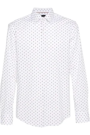 HUGO BOSS Chemise en coton à imprimé géométrique