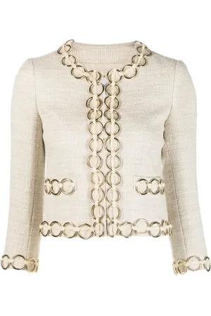 Moschino Veste sans col à détail d