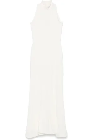 Msgm Robe longue à effet froissé
