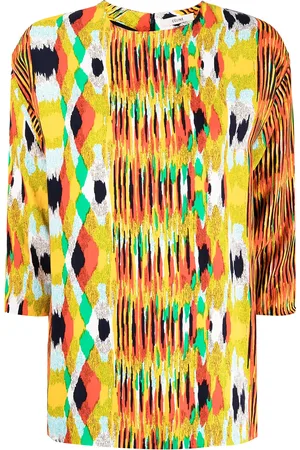 Céline Blouse à imprimé abstrait (années 2000)