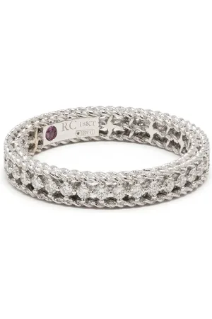 Roberto Coin Bague Symphony en or blanc 18ct sertie de diamants