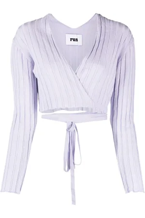 RUS Cardigan cache-cœur à coupe crop