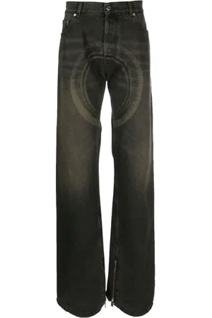 OFF-WHITE Jean Wheel Over à effet délavé