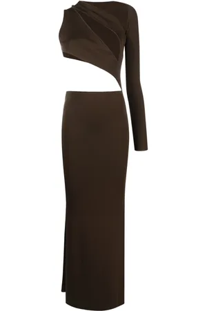 AYA MUSE Robe longue Actin à découpes