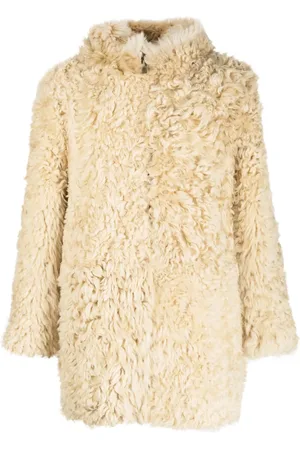 ERL Manteau à capuche en fourrure artificielle