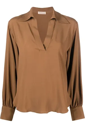 BLANCA Blouse drapée à col v