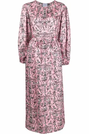 Patou Robe-chemise longue imprimée