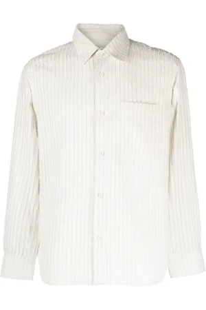 CRAIG GREEN Chemise en coton à rayures brodées