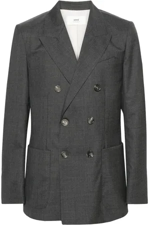 Ami Blazer en laine vierge à boutonnière croisée