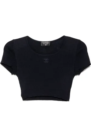 CHANEL T-shirt à coupe crop (1995)