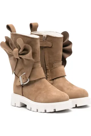 MONNALISA Bottines en cuir à détail de nœud