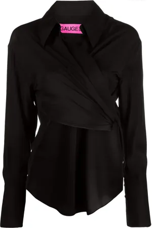 GAUGE81 Chemise en soie Sabinas à design cache-cœur