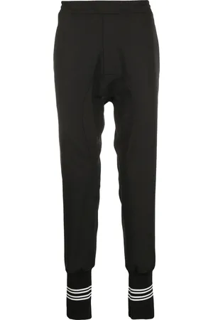 Neil Barrett Pantalon de jogging à chevilles rayées nervurées