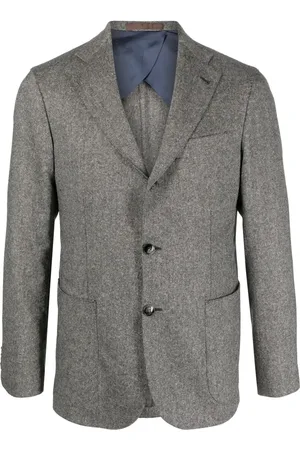 BARBA Blazer droit à effet chiné