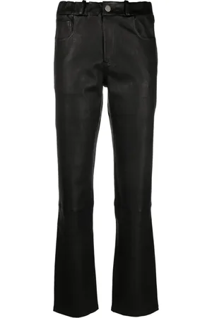 arma leder Pantalon en cuir à coupe droite