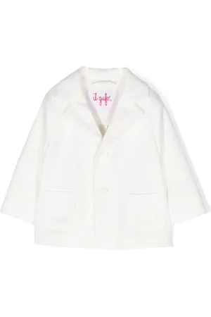 Il gufo Blazer boutonné à logo piqué brodé