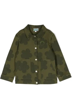 Kenzo Veste en jean à fleurs