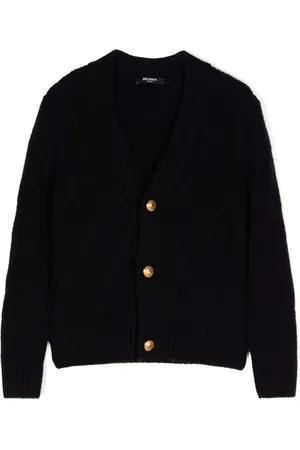 Balmain Cardigan à logo appliqué