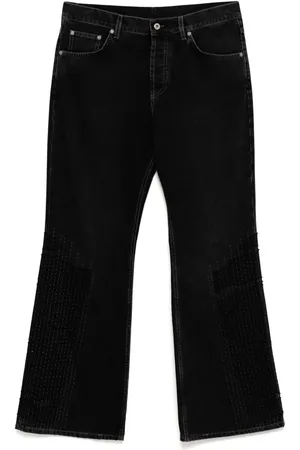 OFF-WHITE Jean évasé à design patchwork
