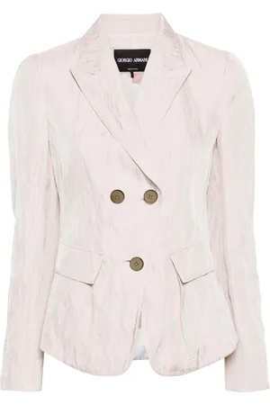 Giorgio Armani Blazer croisé à effet froissé