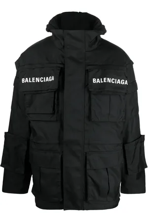 Balenciaga Parka oversize à logo imprimé