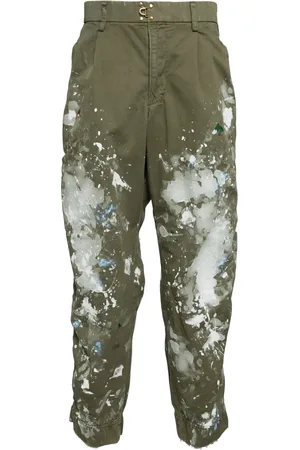 Kolor Pantalon en coton à imprimé graphique