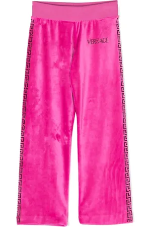 VERSACE Pantalon ample à ornements en cristal