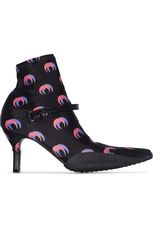 Marine Serre Bottines montantes à petit talon