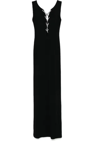 Givenchy Robe longue à détail de laçage